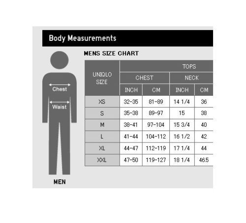 Uniqlo Measurement Chart